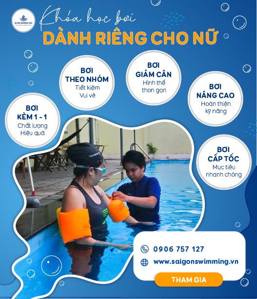 Các khóa học bơi dành riêng cho nữ